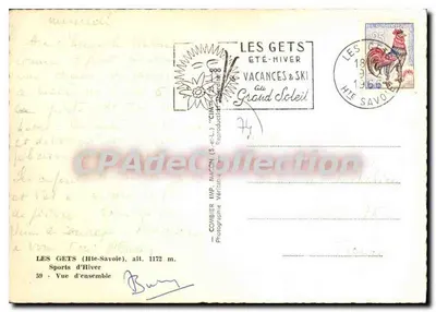 Les Gets (Hte-Savoie) — Widok ogółem — Combier Imp. Macon — Rewers