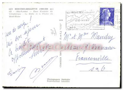 La Hutte — Les Houches — Photographie Combier — Verso