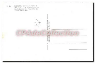 Mégeve — Stacja zimowa — L. Morane, Wydawca-Mégeve (Haute-Savoie) — Rewers