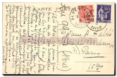 Megève (1113 m.) — Stacja zimowa — L. Morand, fot. (Haute-Savoie) — Rewers