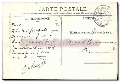 St-Gervais-les-Bains — A Tête noire — Épicérie-Mercerie Damien Perroud — Verso