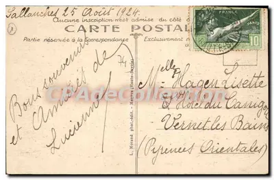 Sallanches i Dolina Magland — Wysokie Sałwiany — CPAdeCollection n°400 — Rewers
