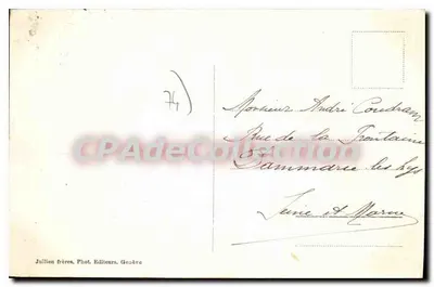 Sallanches i Mont-Blanc — J.J. 6912 — Jullien bracia, Genewa — Rewers