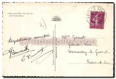 Sallanches (Haute-Savoie) i Mont-Blanc — Wydawnictwo CULLAROZ - Sallanches — Rewers