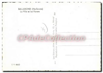 Sallanches (Alta Saboya) — La Ciudad y los Varens — Les Éditions d'Art Yvold, París — Reverso