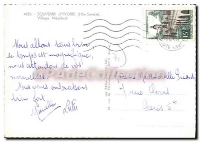 Yvoire e o Lago Léman — Vila Medieval — Edição Cellaard — Verso