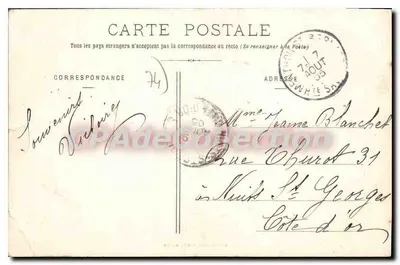 Haute-Savoie — Carta postal decorativa com vignettes de paisagens e trajes locais — Editor: P. Thot-Libert, Annecy — Verso