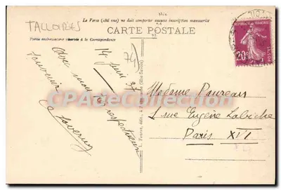 Talloires, Lago de Annecy — Hotel de l'Abbaye, O Poteiro — L. Ferrar, editor — Verso