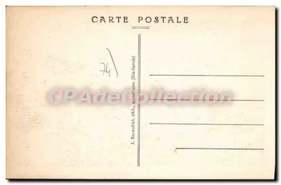 Ferrocarril del Monte Blano - Estación del Glaciar de Bionnassay — n°17 — J. Rosnoble, Annemasse (Isla de Saboya) — Reverso