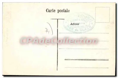 Vallorcine. Aiguille Verte i wieś Poyaz — Wydawnictwo Louis Burgy, Lausanne, n°4926 — Rewers