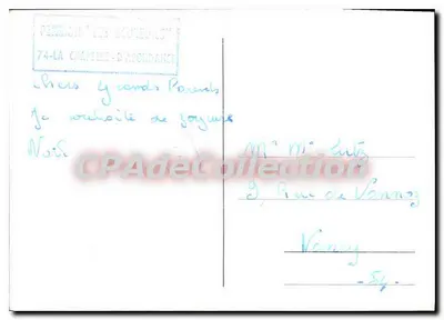 Pensão Les Écureuils — montanha nevada — editor desconhecido — Verso