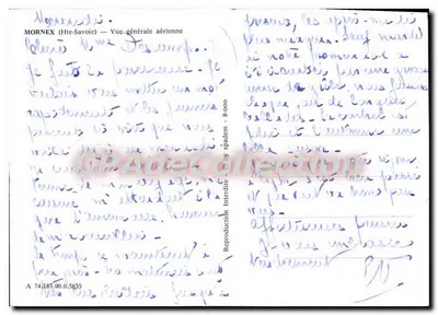 Mornex (Wysokie Savoie) — Ogólny widok z lotu — wydawca Spadem, n° 8-000 — Rewers