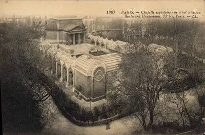 Paryż — Widok z lotu ptaka kaplicy wybaczenia — LL, 1907