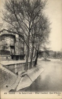 Paris — Ile Saint-Louis — Hôtel Lambert, Quai d'Anjou