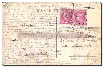 Allanche (Cantal) — Vista Geral — Gombier Imp. Macon — Verso