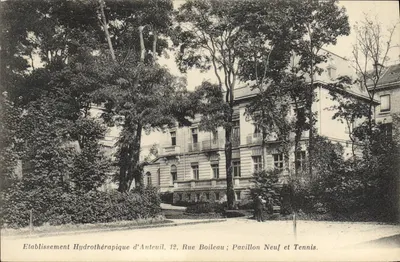 Établissement Hydrothérapique d'Auteuil — Pavillon Neuf et Tennis — 12, Rue Boileau