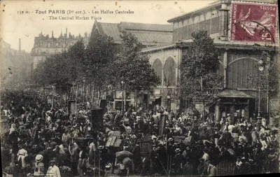 Les Halles Centrales — Paris (1er arr.) — Éditeur Tout Paris, n° 159 M.