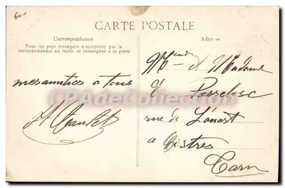 Boulevard dos Italianos — Paris — Editor F.D. n° 4504 — Verso