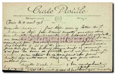 Paris — L'Avenue de l'Opéra — LL. — n° 583 — Verso