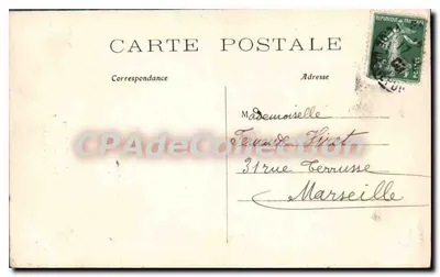 Souvenir Lucky Leaf of Paris — four-leaf clover decorated with views of Paris — publisher C.M. — Back
