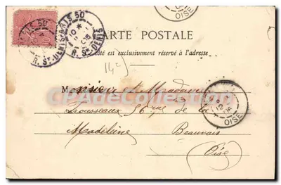 Station Montparnasse — Parijs — Uitgever B. Brient, n° 137 — Achterkant
