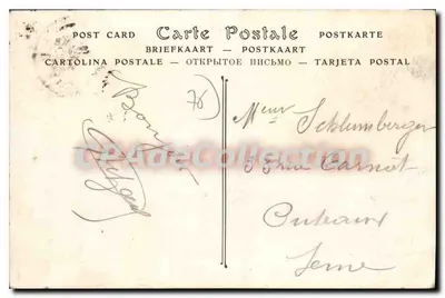 Dieppe — O navio de passageiros « Newhaven » no momento da Partida — Editor desconhecido, n° 472 — Verso