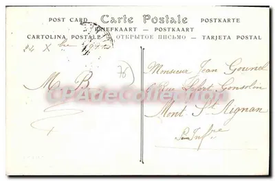 DIEPPE — Port lotniczy w momencie wylotu statku z Wielkiej Brytanii — ND Phot. — Rewers
