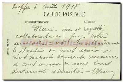 Dieppe — Café Suisse e Grande Rue — LL — Verso