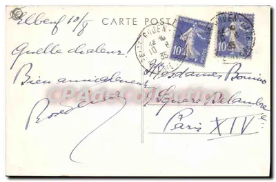 Elbeuf (Seine-Inf.) — Brazo de Sena — Tarjeta postal antigua de Collection — Reverso