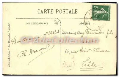ÉTRETAT — Przygotowania do wyjazdu rybaków — LL. — Rewers