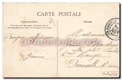 Fécamp — La Digue Promenade y los Châles — L. J. n°233 — Reverso