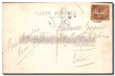 Fécamp — A Praça Thiers e o Monumento aos Mortos Gloriosos 1914-1918 — Verso