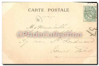 La Benedictine - Fécamp - Vue générale — P.G. — datée 14 juillet 1902 — Verso