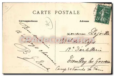 Fécamp - Monumento a Jean Lorrain, de Alphonse Saladin — Foto L. Jourdan, n°130 — Reverso