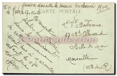 Le Havre — A Bolsa de Comércio — G.F., Le Havre — Verso