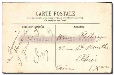 Le Havre — A Estação — LL. — Editor LL, n° 83 — Verso