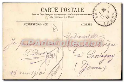 Rouen — De Place Cauchoise en de Rue Thiers — LL. n°41 — Achterkant