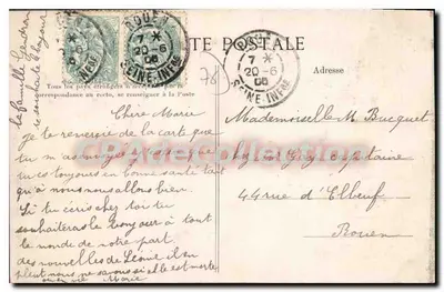 Place de la République — Rouen — A C.P.A. n°2439 — Verso