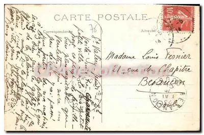 Saint-Valéry-en-Caux — Invoer van het Haven — Het Kustgebied (Seine-Inférieure) — n°249 — Achterkant