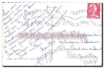Le Tréport — Vista della spiaggia e dei commerci — Agence Cap — Verso