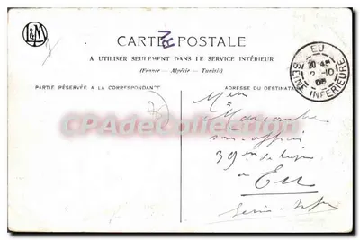 TREPORT. La Retenue — pittura di É. Jeuître — Verso