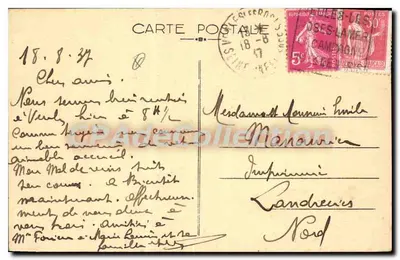 VEULES-LES-ROSES (S.-Inf.) — Het huis van Paul Meurice en het Pavillon Victor-Hugo — Editie Guesdon — Achterkant