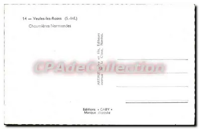 Normandzkie chałupy — Veules-les-Roses (S.-Inf.) — Wydawnictwo Caby — Rewers