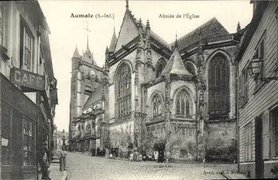 Aumale (S.-Inf.) — Abside da Igreja — Edição de Aumale, Avril