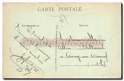 Gournay — A Praça Nacional e a entrada da Rue Notre-Dame — J. Guilloitte, filho, editor — Verso