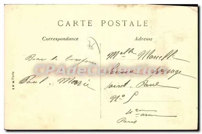 Doudeville — Een pad in het Bos van Berville — Onbekende uitgever, n° 11 — Achterkant