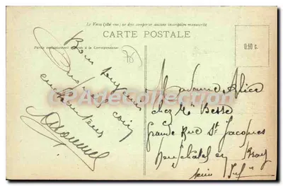 Argueil - Zamek — wydawca Cl. A. Fiddlin — Rewers