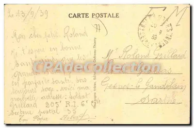 Coulommiers (S.-et-M.) — O Ponte da Cidade — Edit. J.B. — Verso