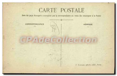 Lagny – Plein van het Stadhuis en de Beeld van Jeanne d'Arc — E. M. — Achterkant