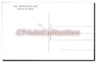 Nemours (S.-et-M.) — A Eclusa das Buttes — E. Mignon — Verso